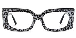 Orduno Rectangle Gray Leopard Glasses1