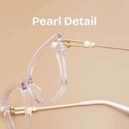 Victor Clear Cat eye Glasses1