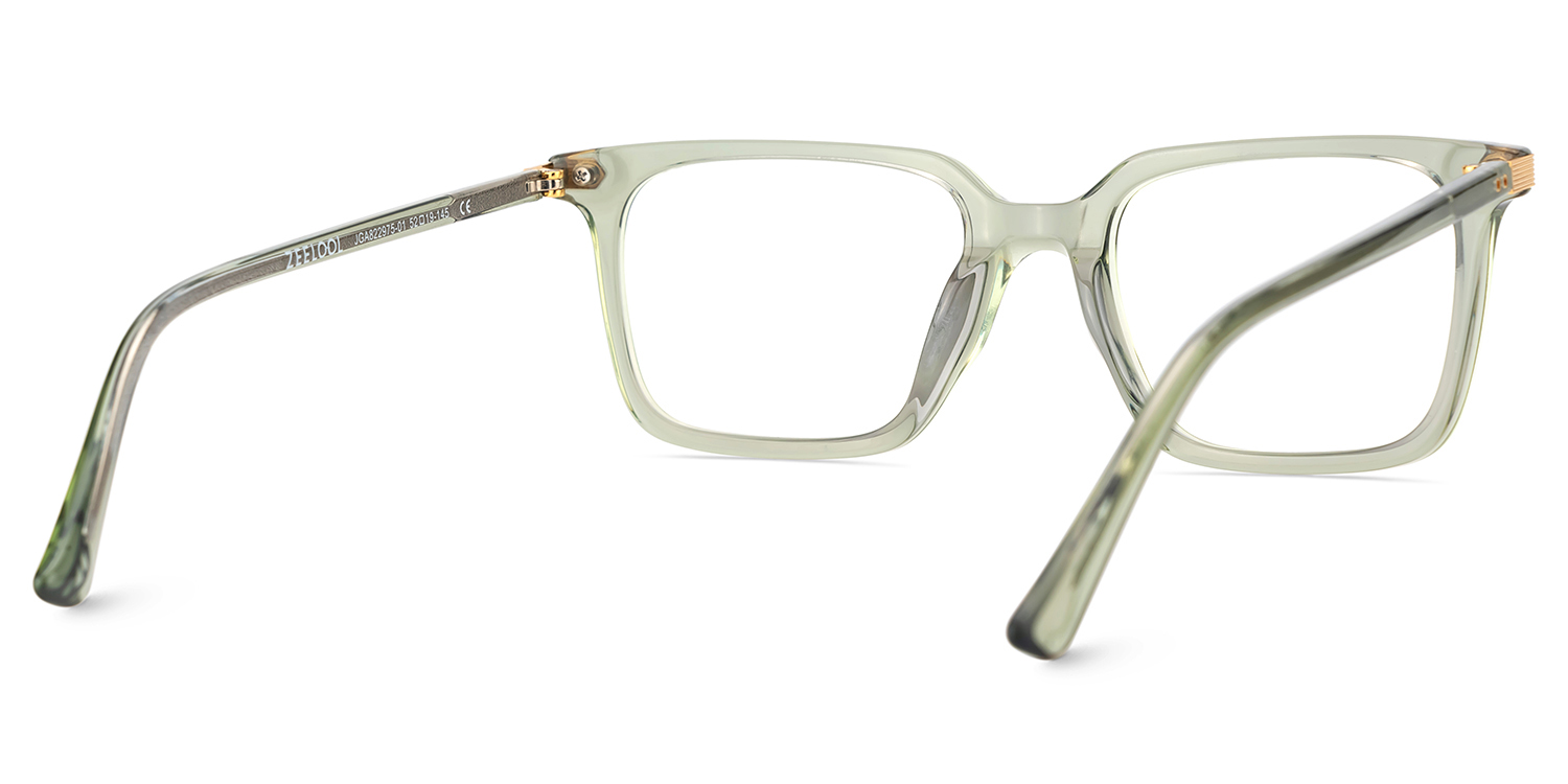 Goveo Rectangle Green Glasses4