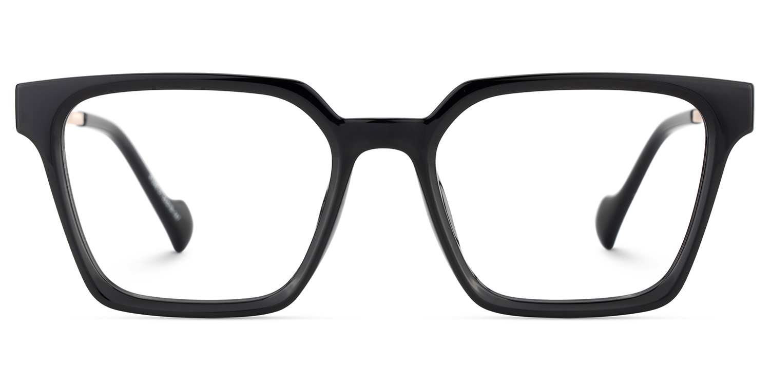 Mabel Eyeglasses in Square Black Frame | Zeelool1