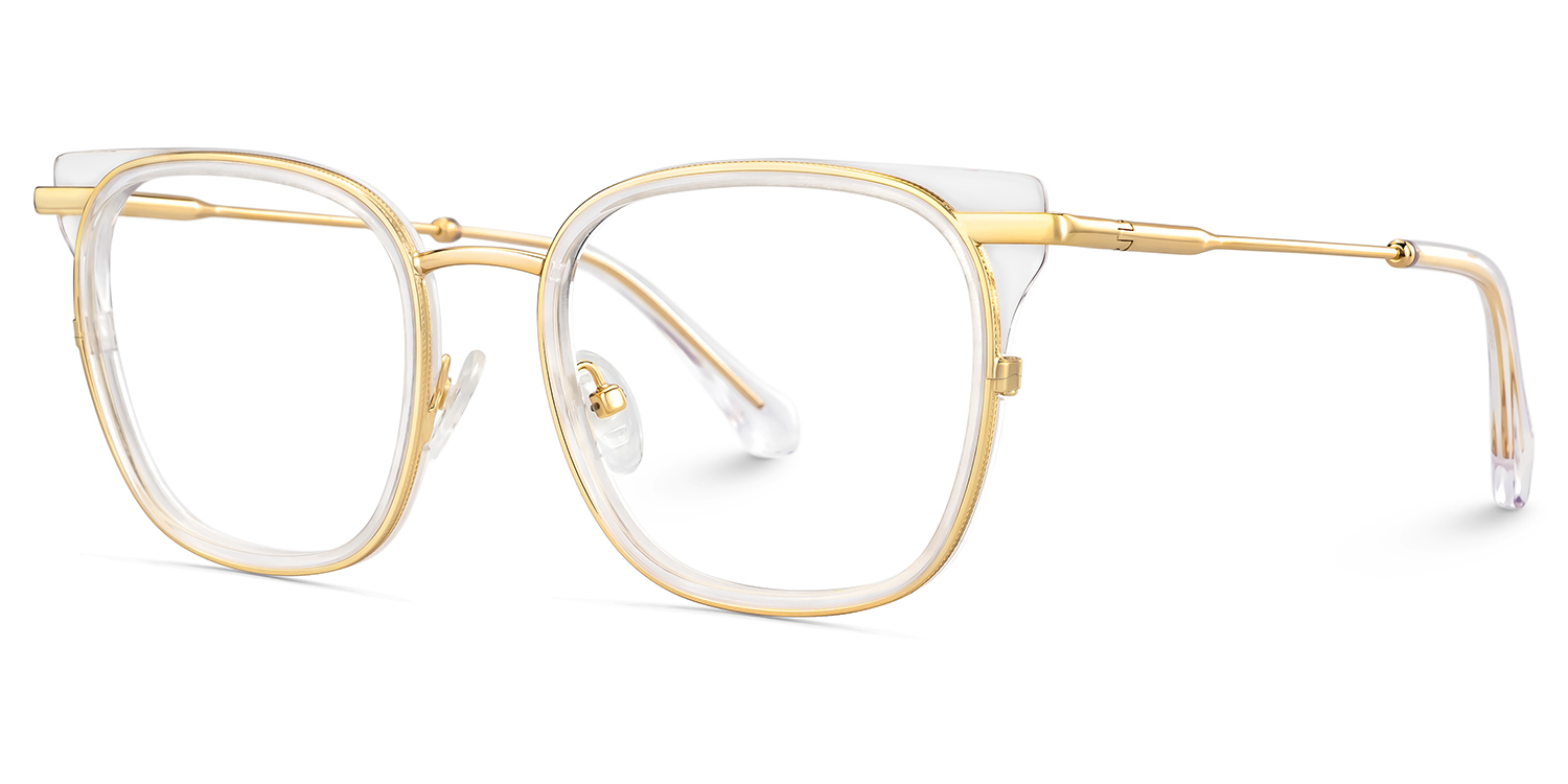 Cameron Square Crystal Gold Glasses3