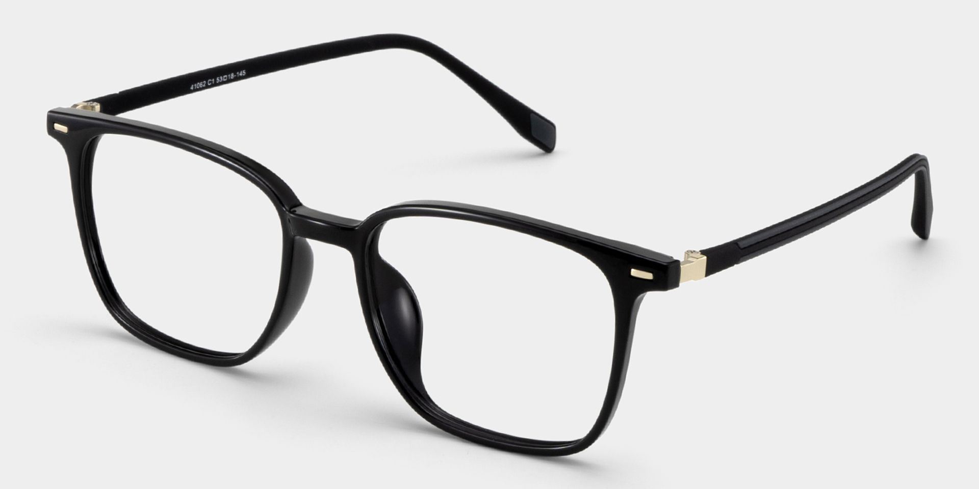 Charles Oversized Black Square Glasses Frames for Women and Men | ZEELOOL2