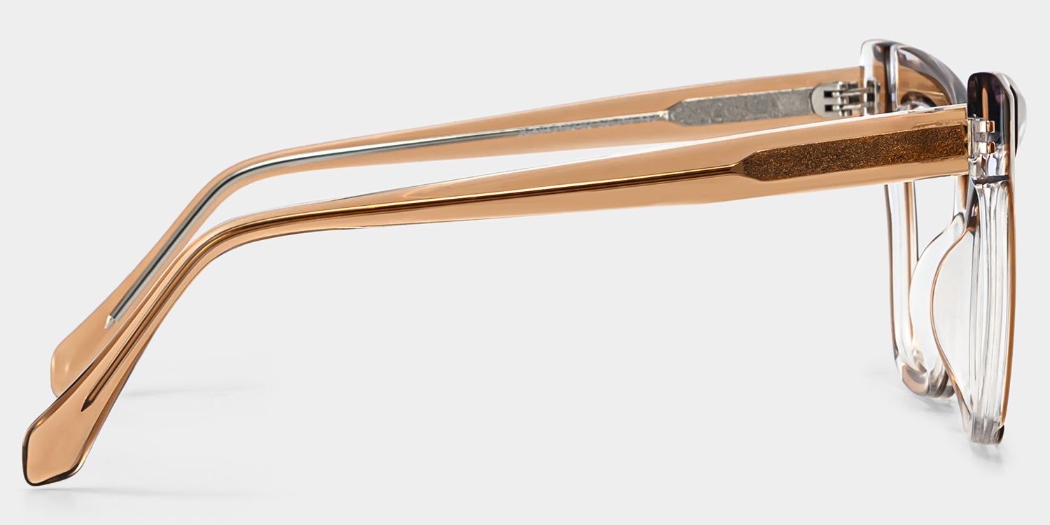 Saucie Light Brown Cat eye Frame Glasses | Zeelool3