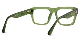 Ramdass Rectangle Green Glasses5