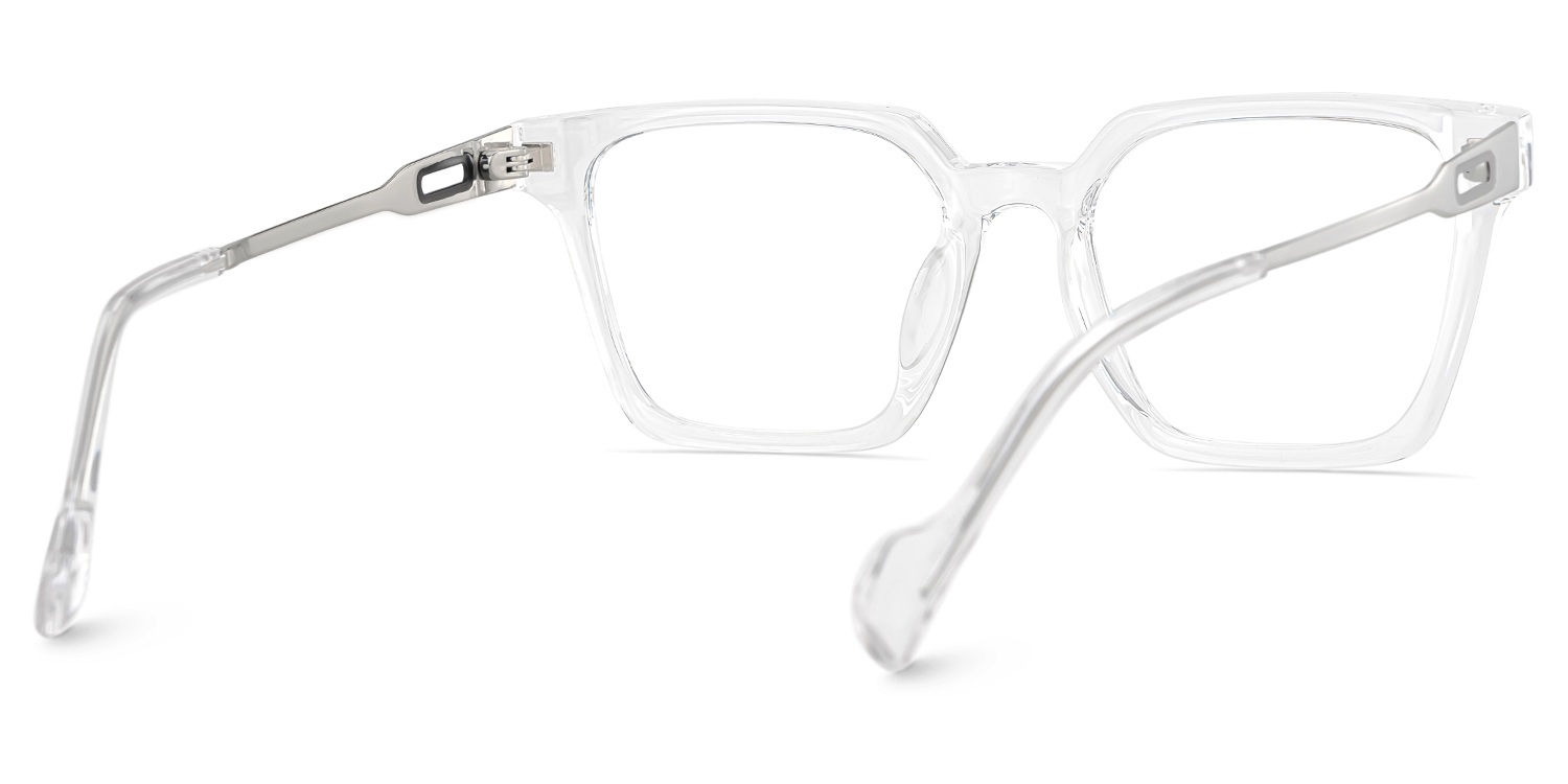 Mabel Eyeglasses in Square Clear Frame | ZEELOOL Canada5