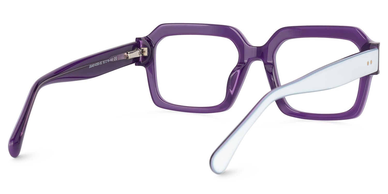 Suarez Square White Glasses Men | ZEELOOL Canada3