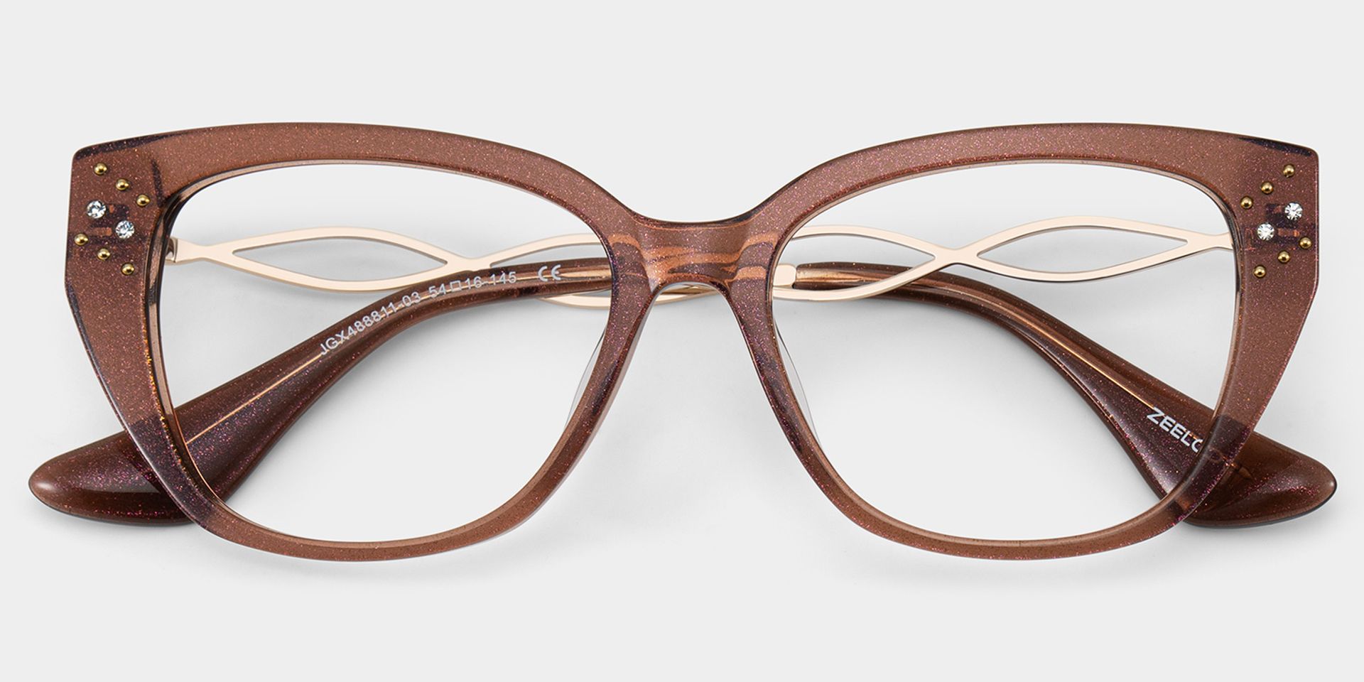 Alma Butterfly Brown Maroon Glasses Frames for Women| ZEELOOL2