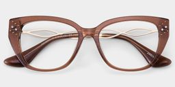Alma Butterfly Brown Glasses2