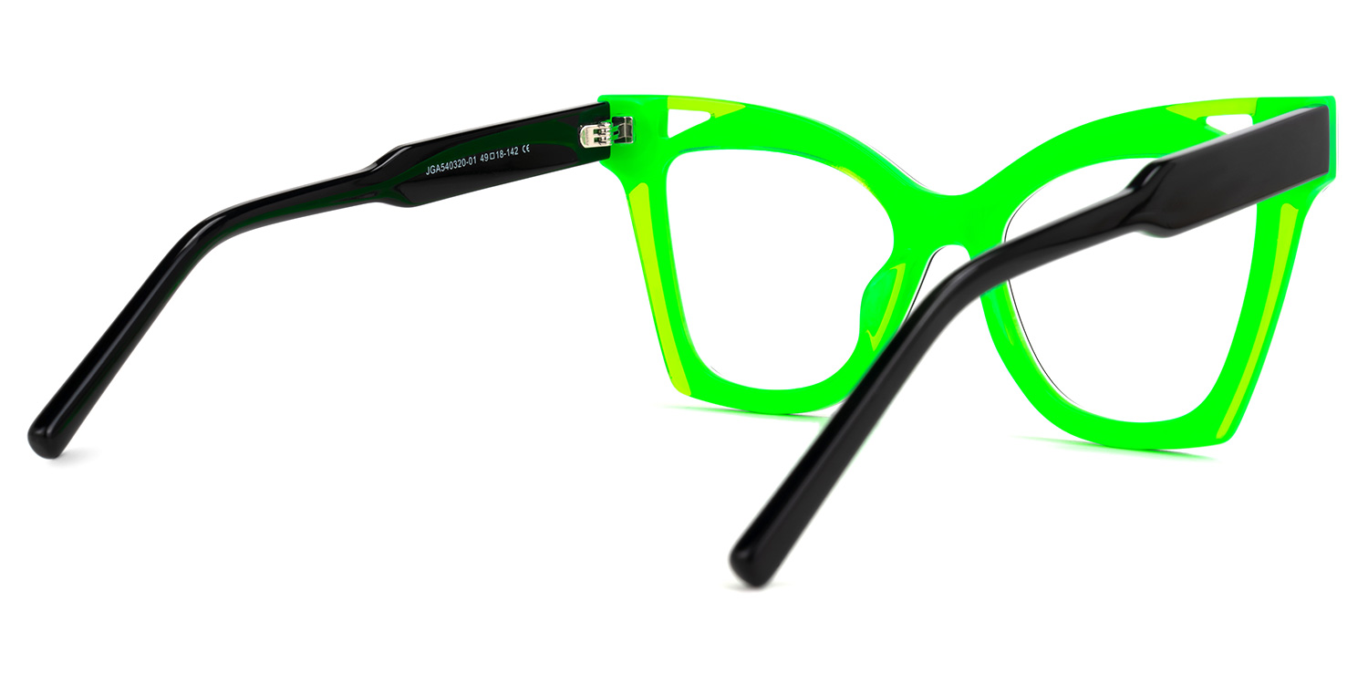 Leticia Cateye Black Glasses3