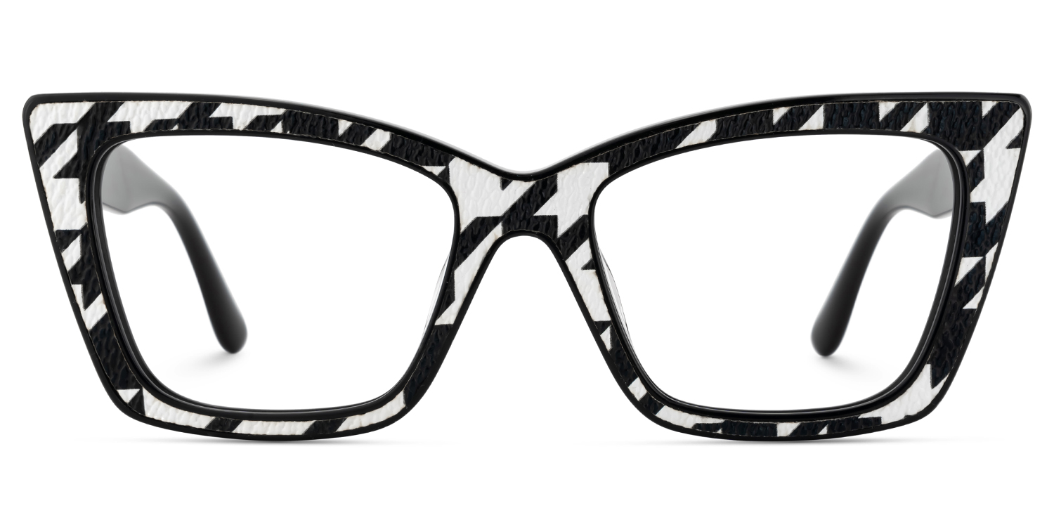 Black White Frame Glasses - Mcnatt on Sale | ZEELOOL Canada2