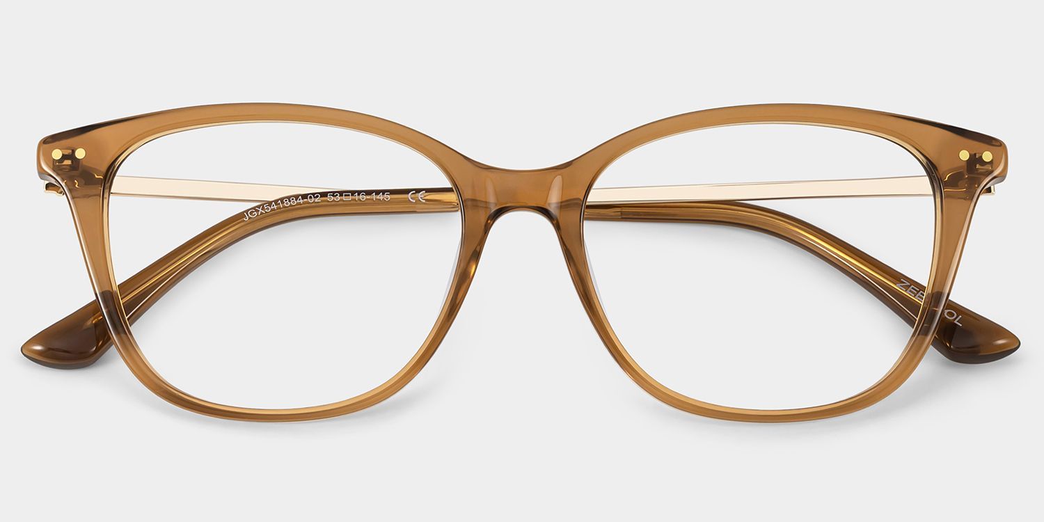 Finch Brown Rectangle Glasses | Timeless Athleisure Frame1