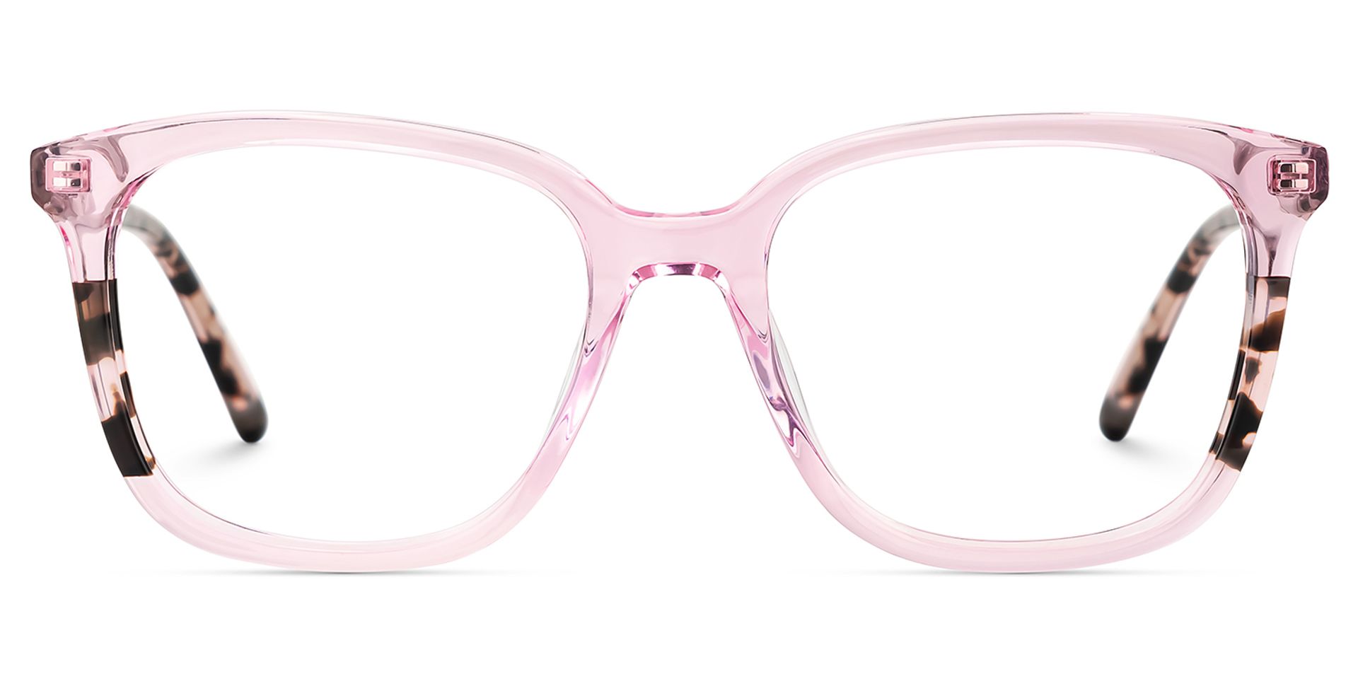 Finnley Acetate Pink Frame Glasses with Square Shape | ZEELOOL Canada1