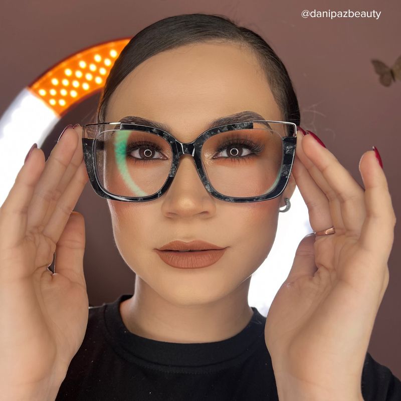 Dortch Square Black-Marble Glasses | Zeelool Glasses4