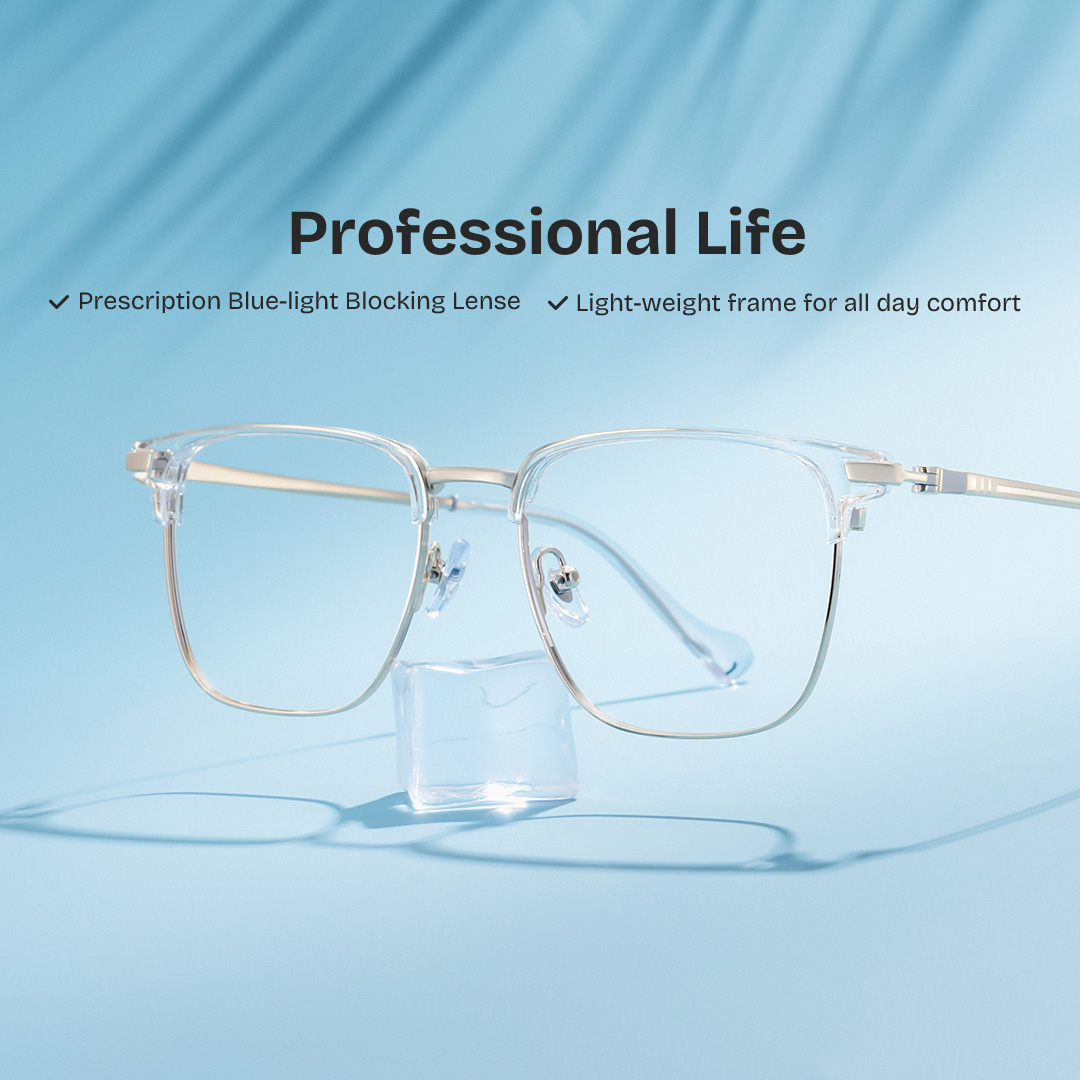 Owen Eyeglasses in Square Black Gold Frame | ZEELOOL Canada0