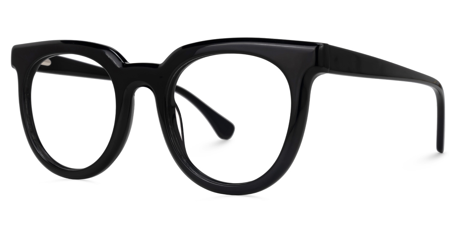 Round Shabien Black Glasses deals -Zeelool Glasses1