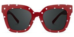 Malcolm Square Red-Dot Glasses0
