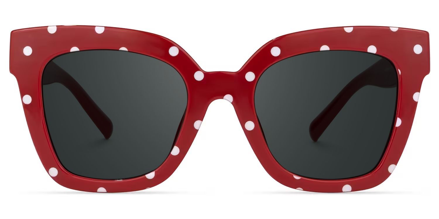 Malcolm Tr90 Red-Dot Frame Sunglasses | ZEELOOL CA0