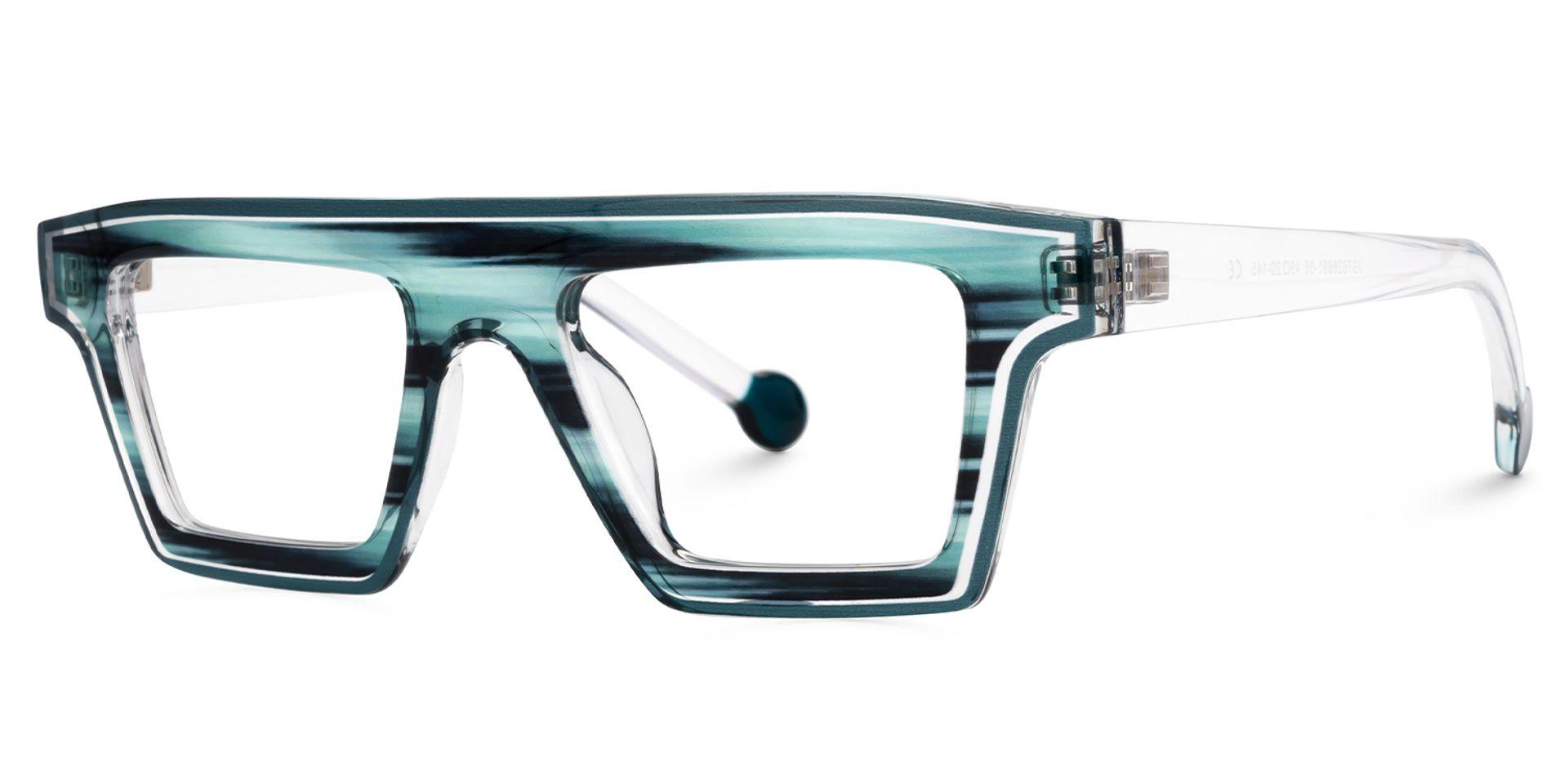 Gerri Blue Rectangle Frame Glasses Online | ZEELOOL Canada1
