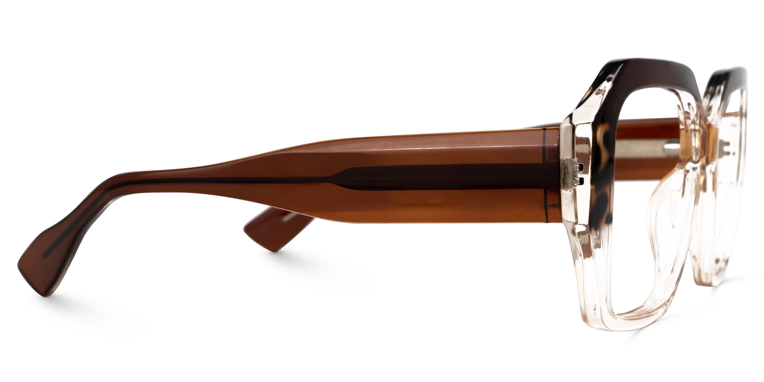 Geometric Tolani Brown Glasses deals -Zeelool Glasses3