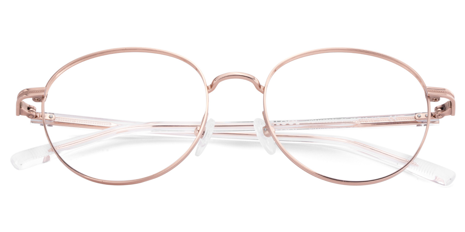 Titanium Celena Eyeglasses, Celena Round Glasses -Zeelool Glasses1