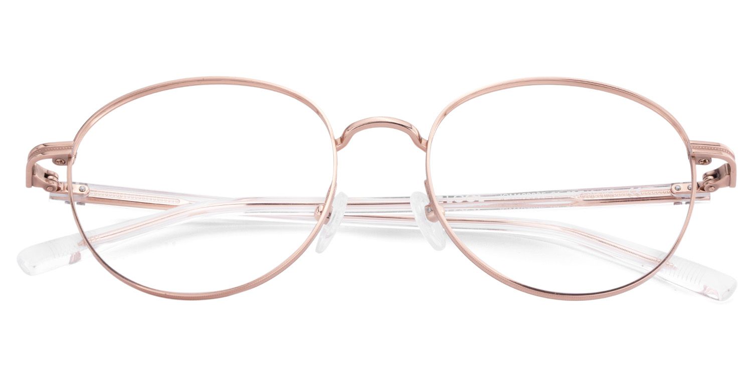 Celena Round Rose-Gold Glasses1