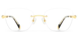 Seth Rectangle Gold Glasses1