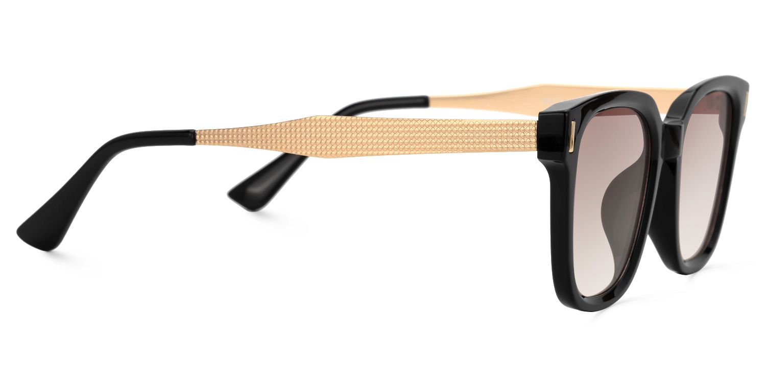 Frederik Square Black Full Rim Sunglasses | ZEELOOL CA2