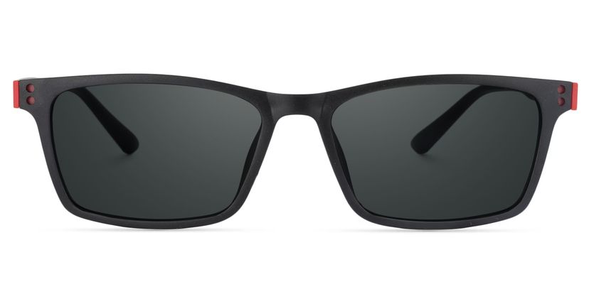 Cheche Black Rectangle Sunglasses