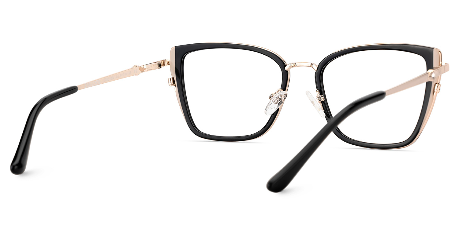 Juniper Eyeglasses in Square Black Frame | ZEELOOL Canada5