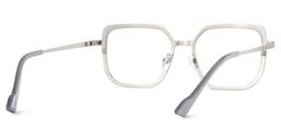 Maverick Square Silver Glasses5