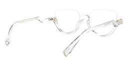 Felicia Cat Eye Clear Glasses (Z-shaped Arms)4