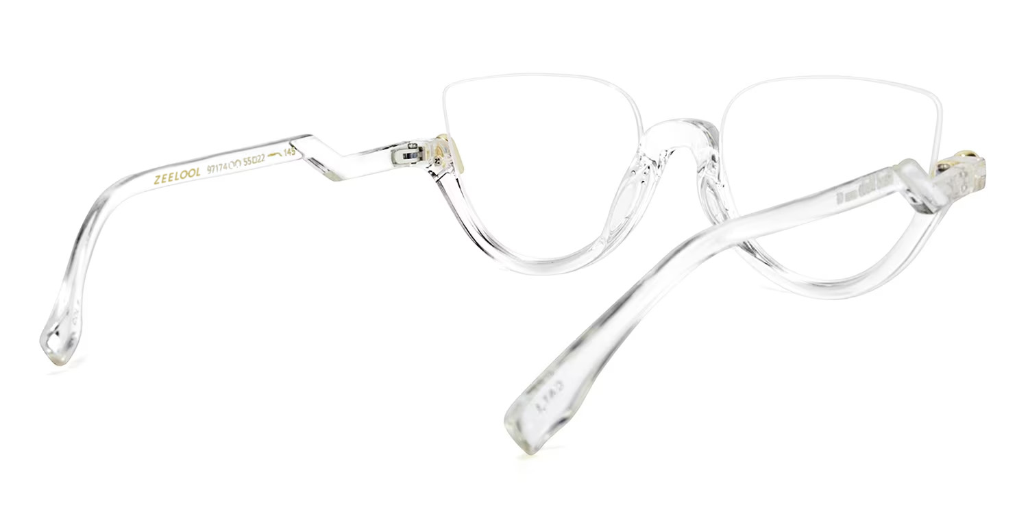 Felicia Cat Eye Crystal Glasses (Z-shaped Arms)4