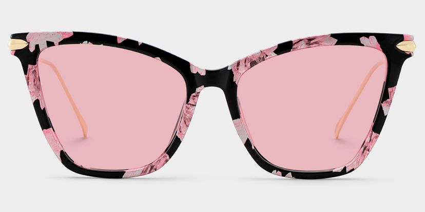 Hilary Butterfly Pink Floral Sunglasses