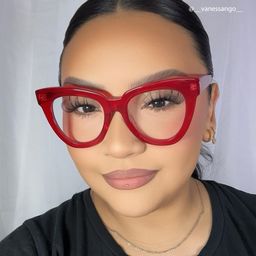 Yaser Cateye Red Glasses9