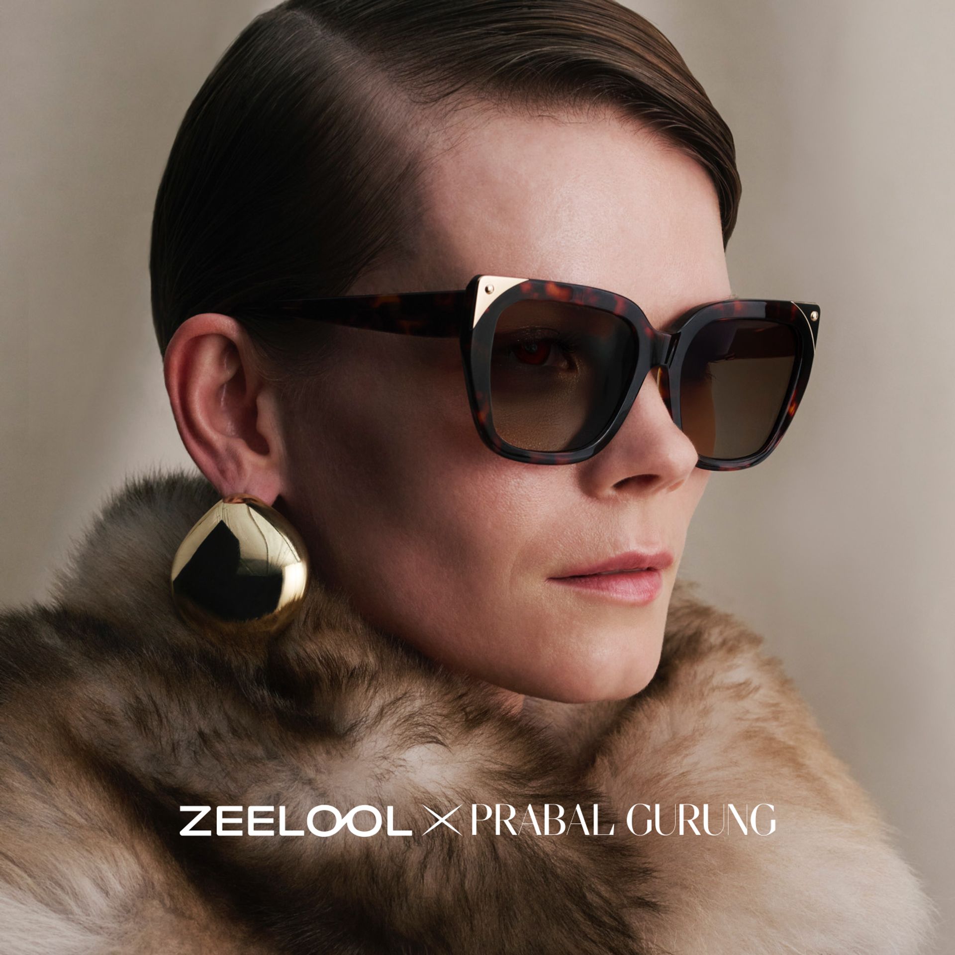Sophia Tortoise Butterfly Sunglasses | ZEELOOL x Prabal Gurung0