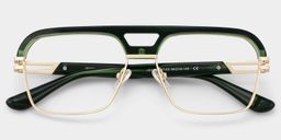Griff Aviator Green Glasses2