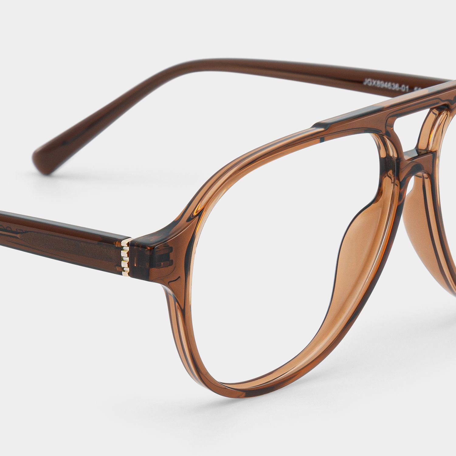 Drew Brown and Orange Aviator Glasses for Women | ZEELOOL5