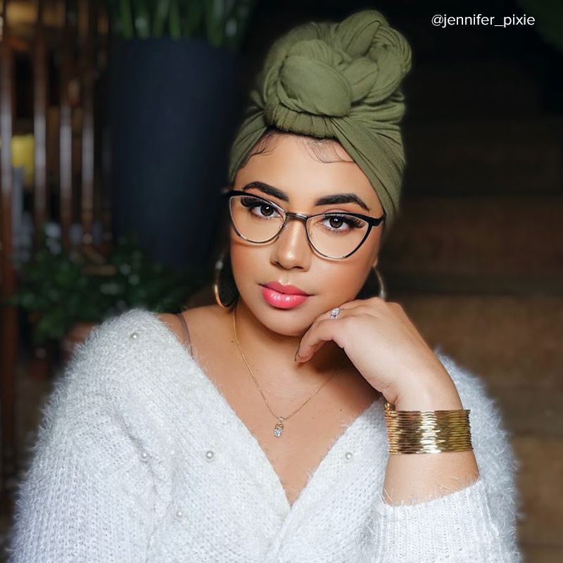 Sydney Cat Eye Metal  Black Frame Glasses | ZEELOOL Canada6