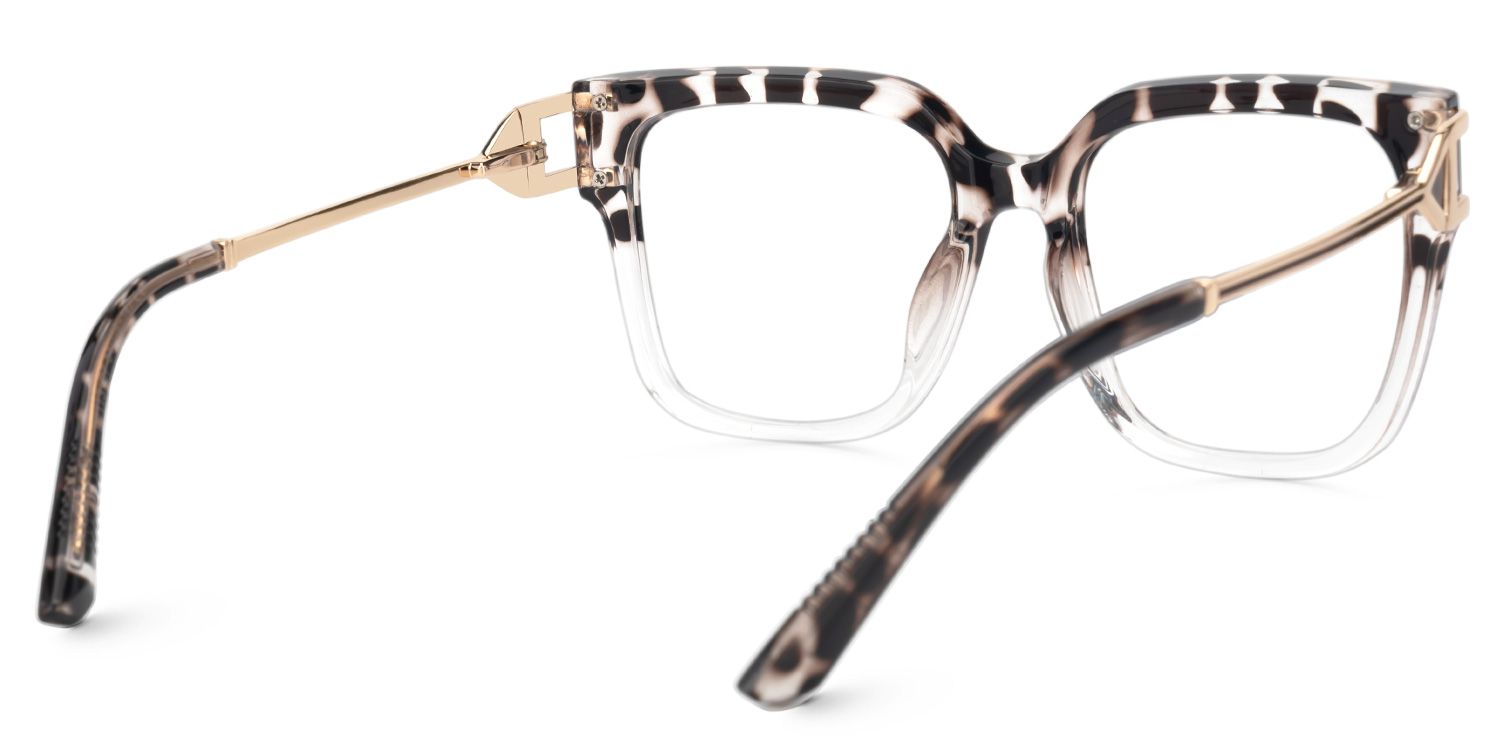 Juany Tortoise Eyeglasses with Square Shape | Zeelool Optical3