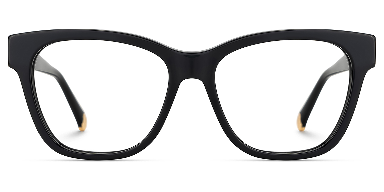 Square Black Eyeglasses- Julian Acetate Frame Glasses1