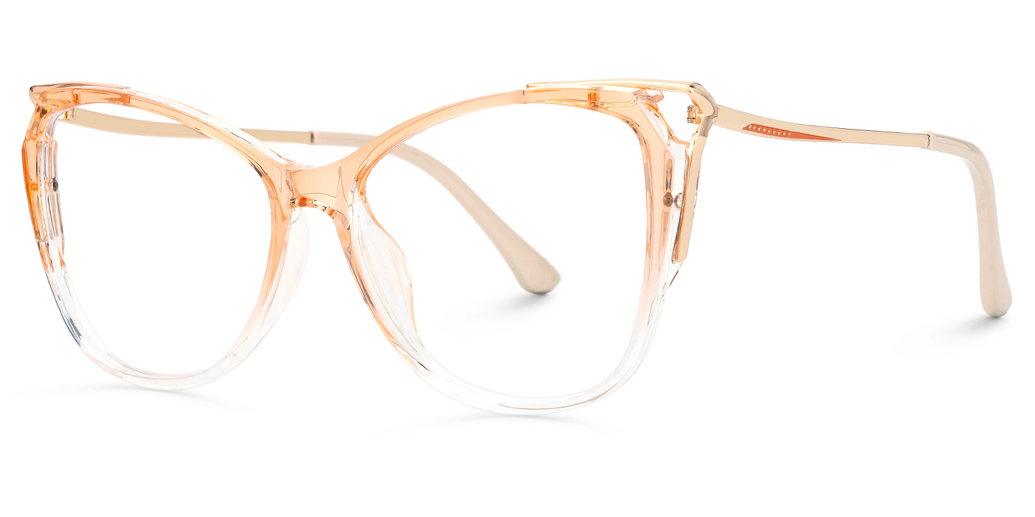 Alana TR90 Butterfly Orange Frame Glasses | ZEELOOL Canada1