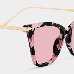 Hilary Butterfly Pink Floral Sunglasses4