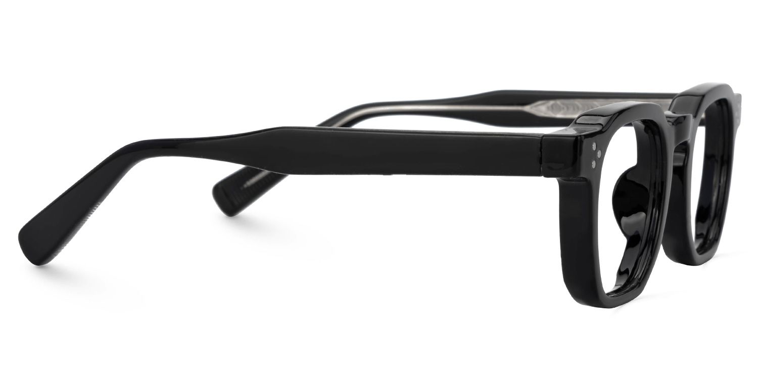 Moaya Eyeglasses in Square Black Frame | ZEELOOL Canada2