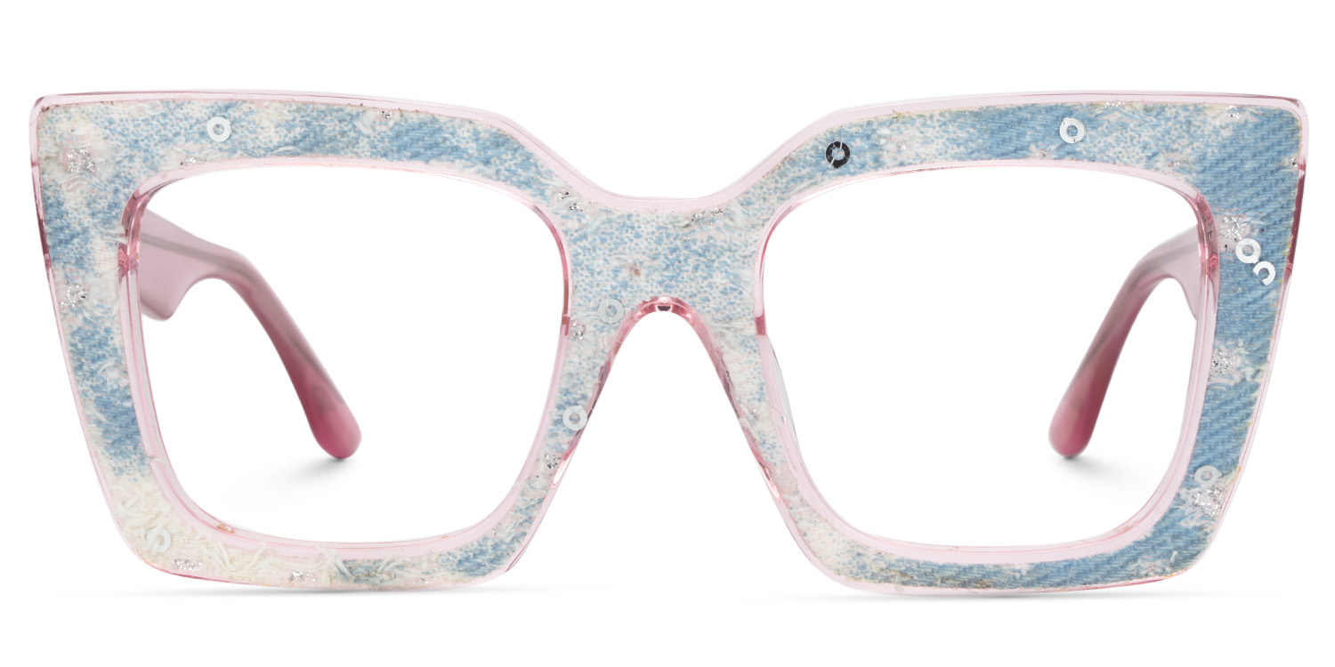 Cailey Square Pink Glasses1