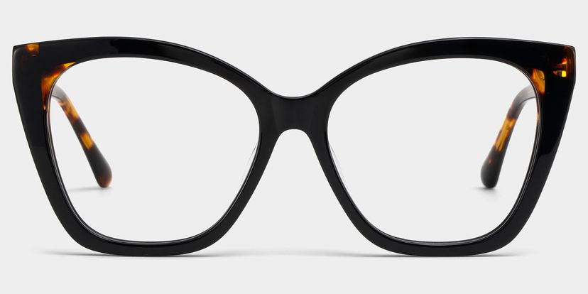 Kira Butterfly Black Glasses