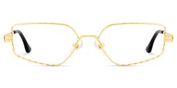 Lyle Rectangle Gold Glasses0