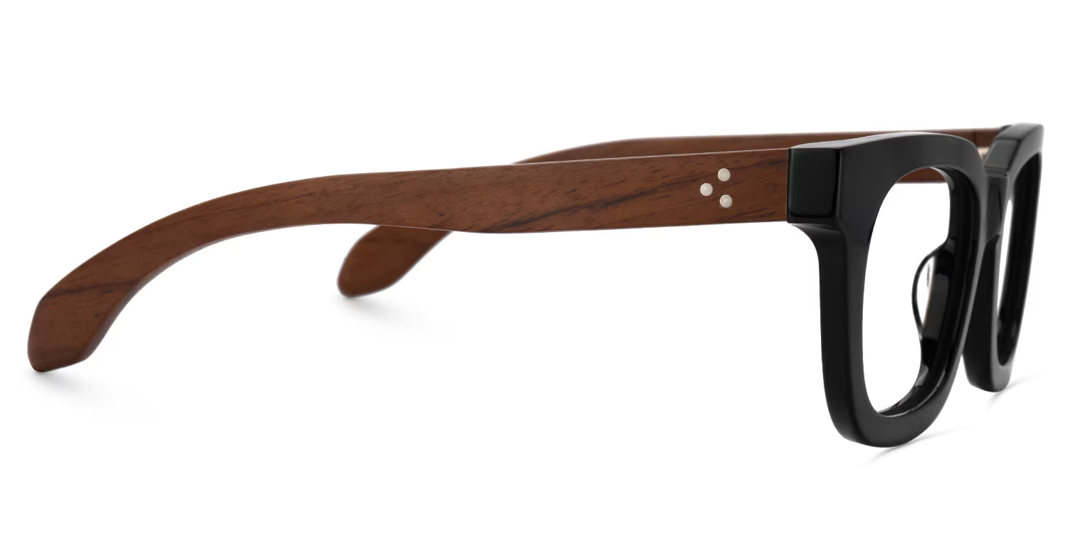 Sam Rectangle Wood Glasses2