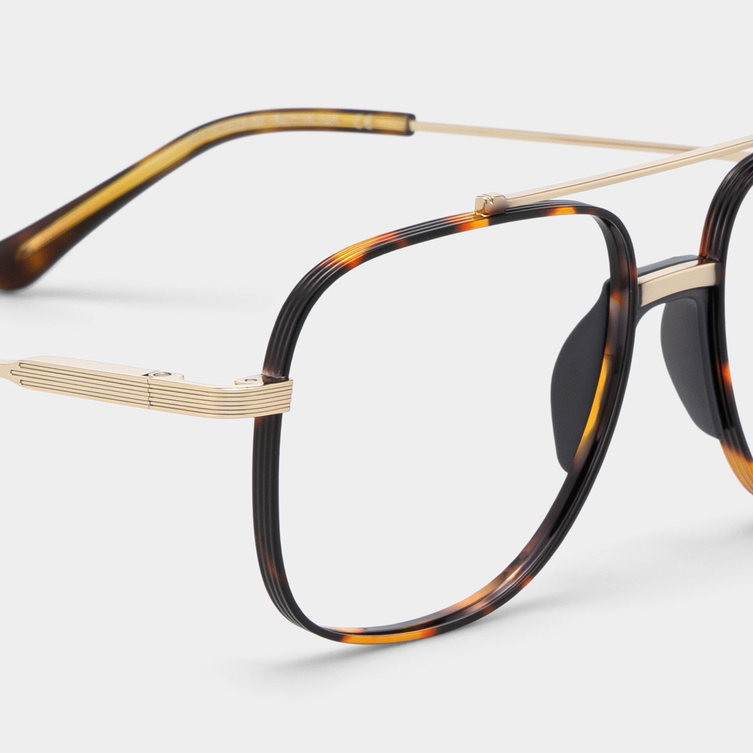 Poppy Tortoise Aviator Eyeglasses | Simple Varsity Look5