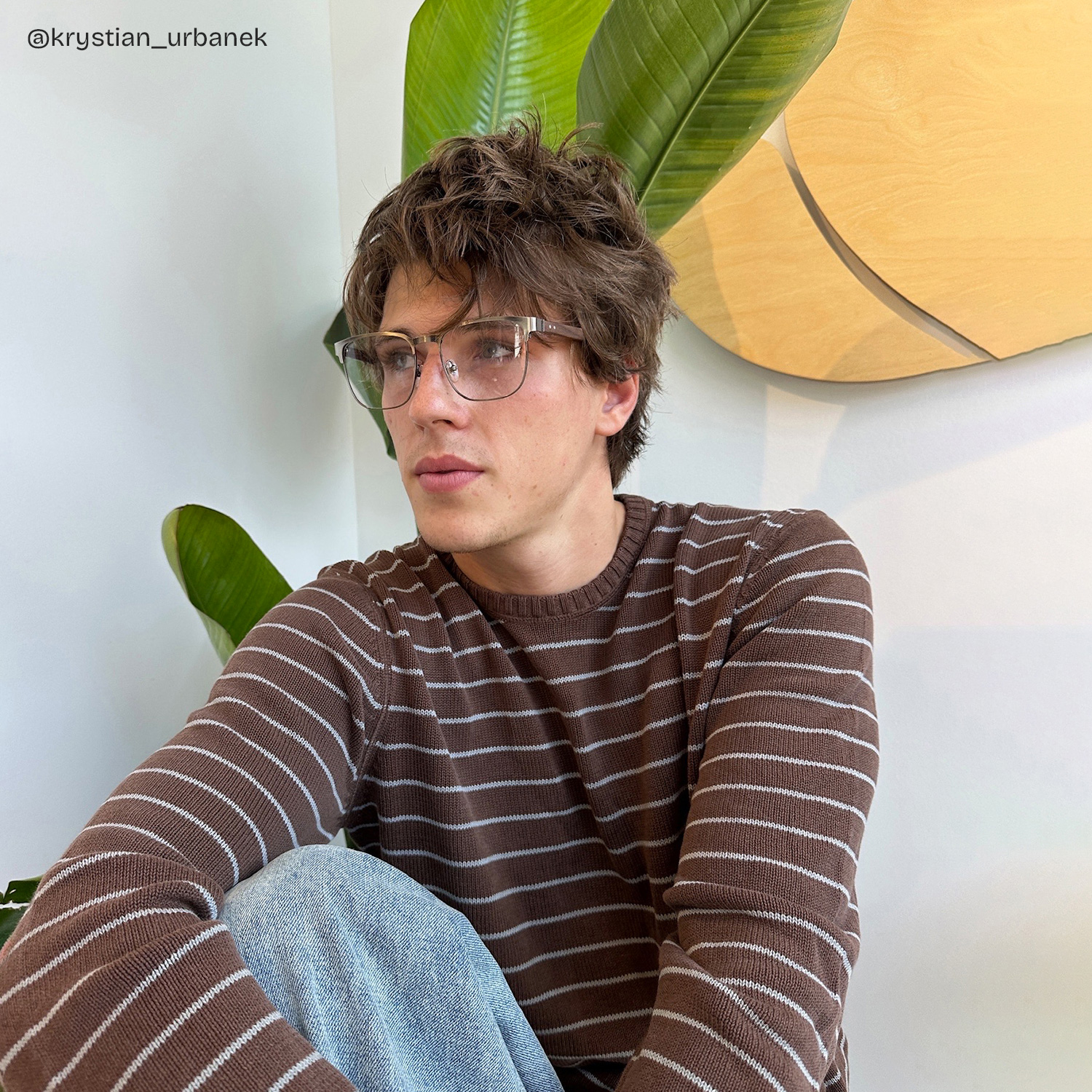 Luke silver browline glasses Online | ZEELOOL8