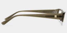 Trevor Clear Brown Rectangle Glasses4